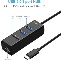 HUB USB TIPO C A  3 PUERTOS...