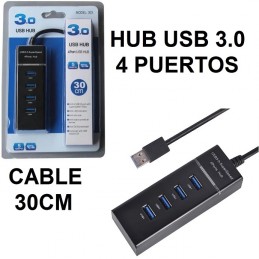 HUB 4 PUERTOS SAFETY USB 3.0