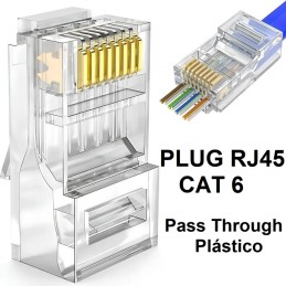 PLUG RJ45 CATEGORIA 6...