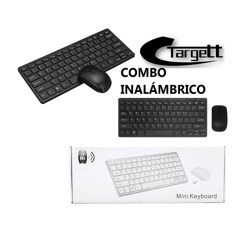 COMBO TECLADO Y MAUSE INALAMBRICO MINI TARGETT FASTEC K03