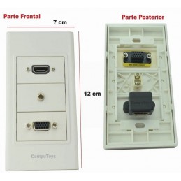 FACE PLATE SAFETY HDMI Y VGA