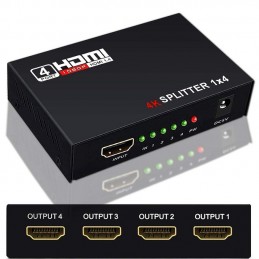 SPLITTER SAFETY HDMI 4 SALIDAS